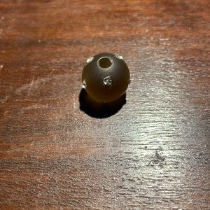 Glass Pandora (or similar) Bead w/Rhinestones